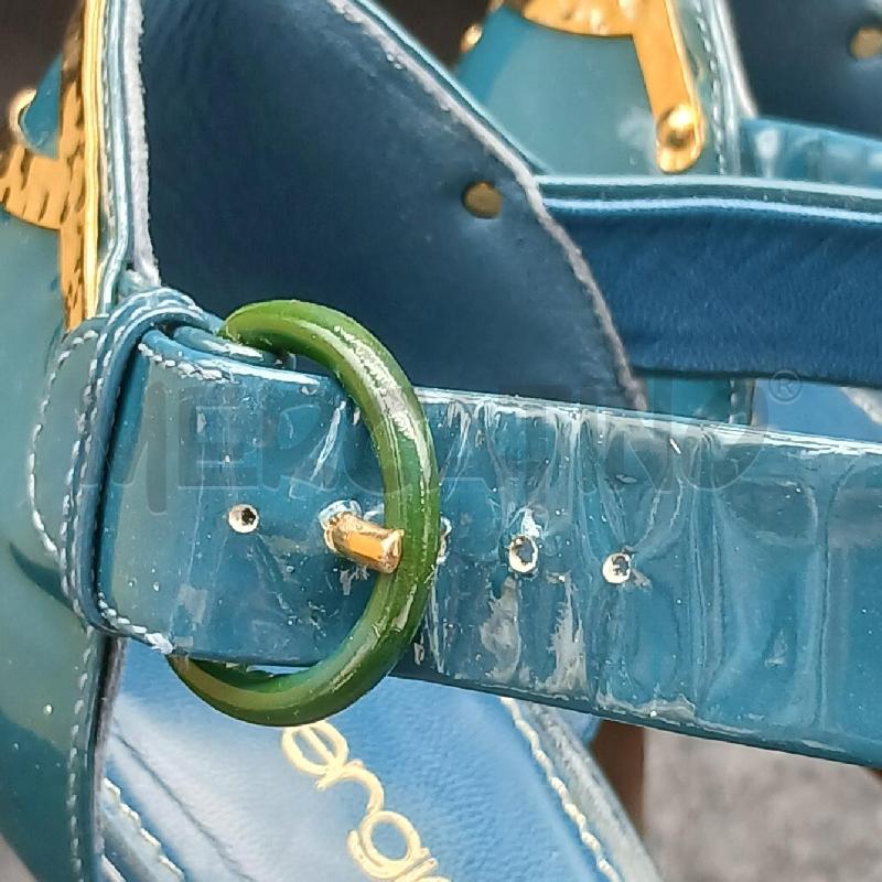 SCARPE DONNA SERGIO ROSSI BLU  | Mercatino dell'Usato Roma garbatella 4