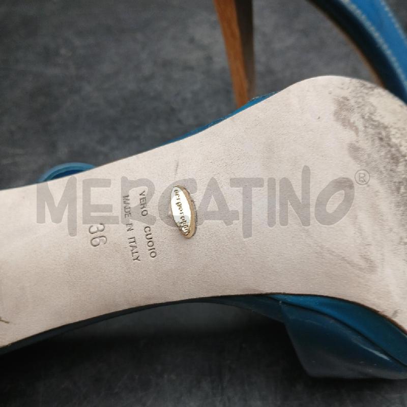 SCARPE DONNA SERGIO ROSSI BLU  | Mercatino dell'Usato Roma garbatella 5