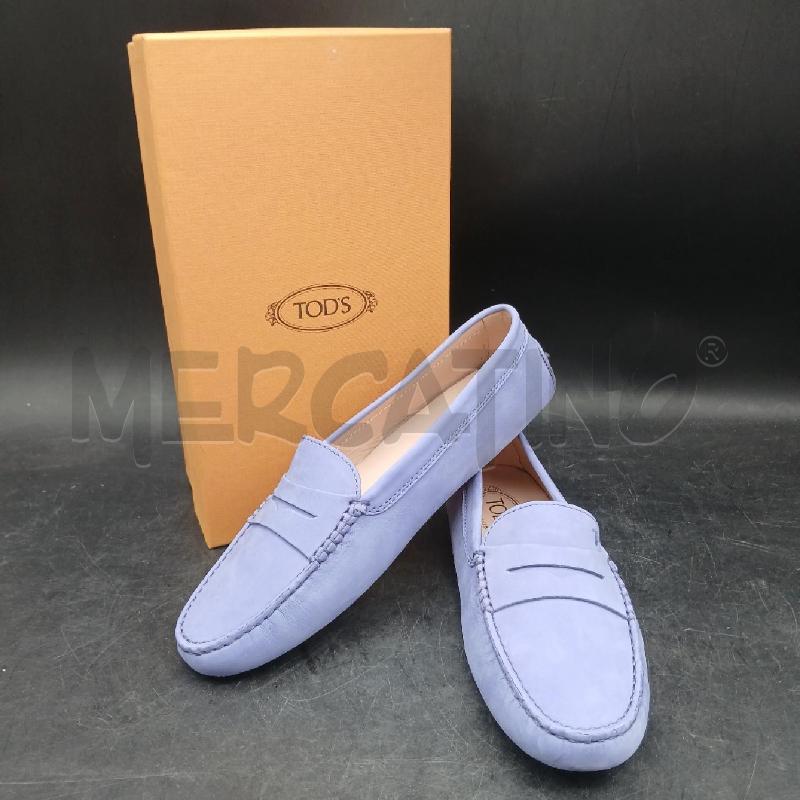 SCARPE DONNA TODS MOCASSINO AZZURR | Mercatino dell'Usato Roma garbatella 1