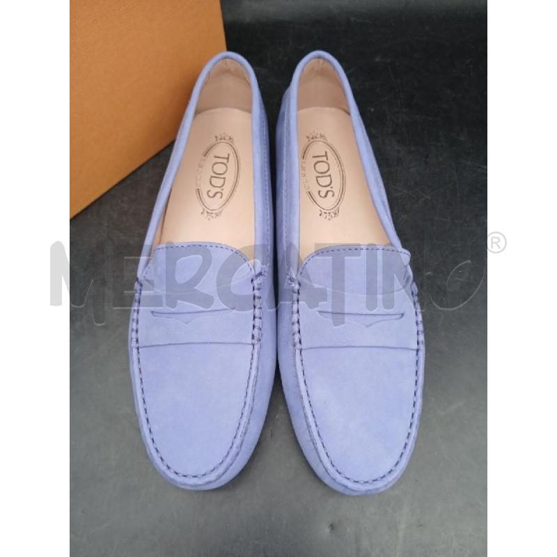 SCARPE DONNA TODS MOCASSINO AZZURR | Mercatino dell'Usato Roma garbatella 2