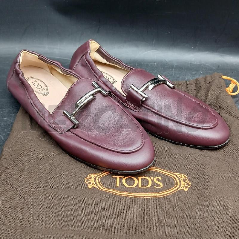 SCARPE DONNA TOD'S BORDEAUX  | Mercatino dell'Usato Roma garbatella 1