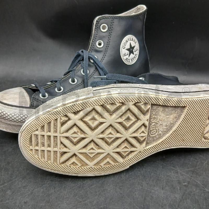SCARPE D CONVERSE NERO PELLE  | Mercatino dell'Usato Roma garbatella 5