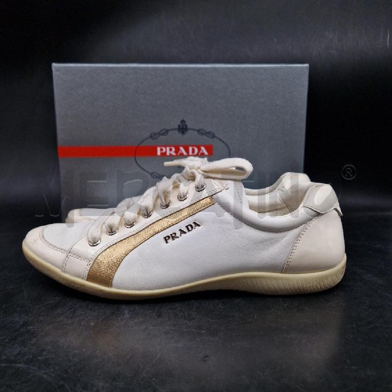 SCARPE D PRADA BAINCO E DOR  | Mercatino dell'Usato Roma garbatella 4