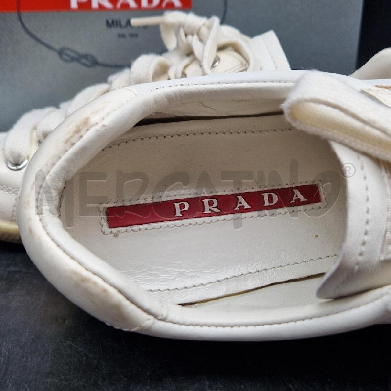 SCARPE D PRADA BAINCO E DOR  | Mercatino dell'Usato Roma garbatella 5