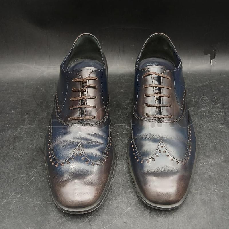 SCARPE U SALVATORE FERRAGAMO MARRONE E BLU  | Mercatino dell'Usato Roma garbatella 2