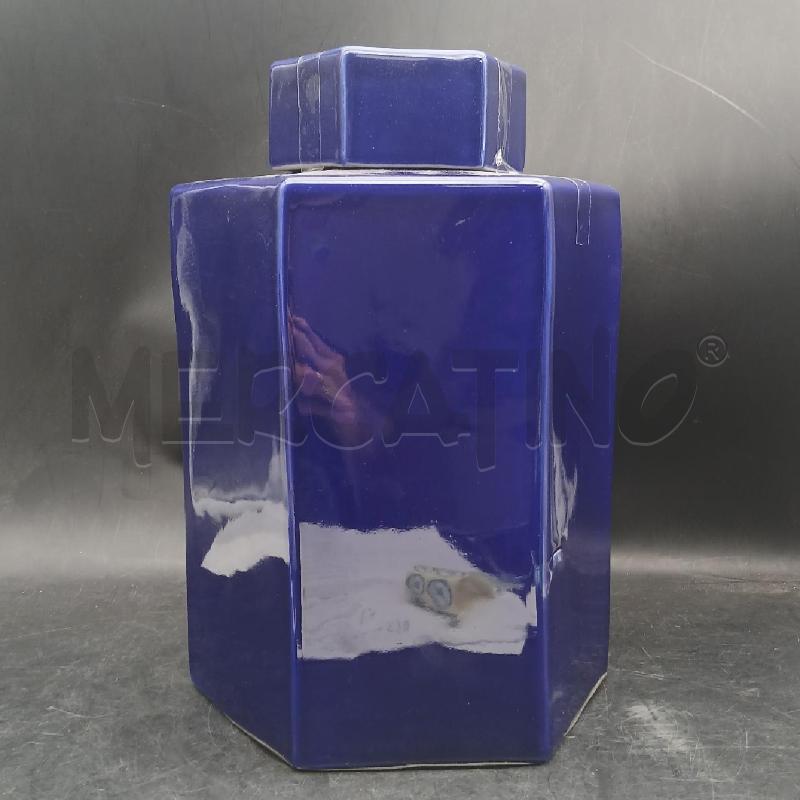 SCATOLA GRANDE CERAMICA BLU | Mercatino dell'Usato Roma garbatella 1