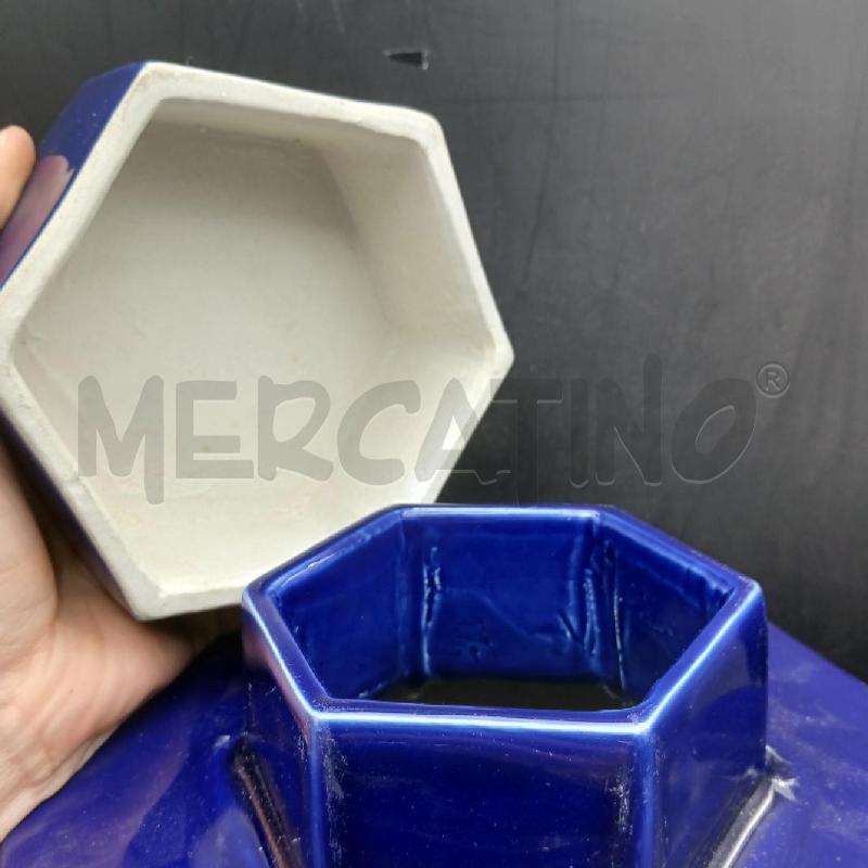 SCATOLA GRANDE CERAMICA BLU | Mercatino dell'Usato Roma garbatella 3