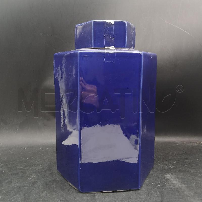 SCATOLA GRANDE CERAMICA BLU | Mercatino dell'Usato Roma garbatella 1