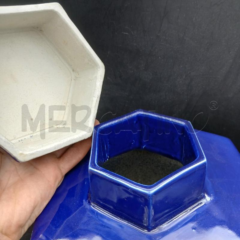 SCATOLA GRANDE CERAMICA BLU | Mercatino dell'Usato Roma garbatella 4