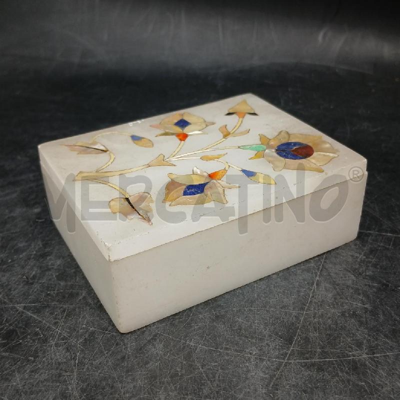 SCATOLINA PIETRA FIORE INTARSI | Mercatino dell'Usato Roma garbatella 4