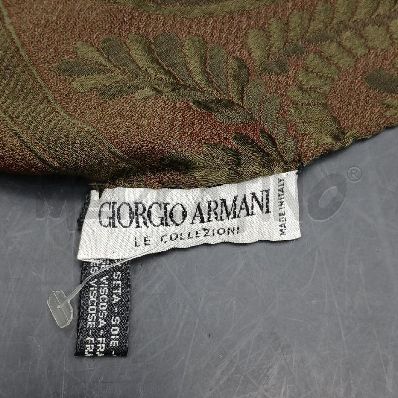 SCIARPA DONNA EMPORIO ARMANI VERDE FRANGE | Mercatino dell'Usato Roma garbatella 2