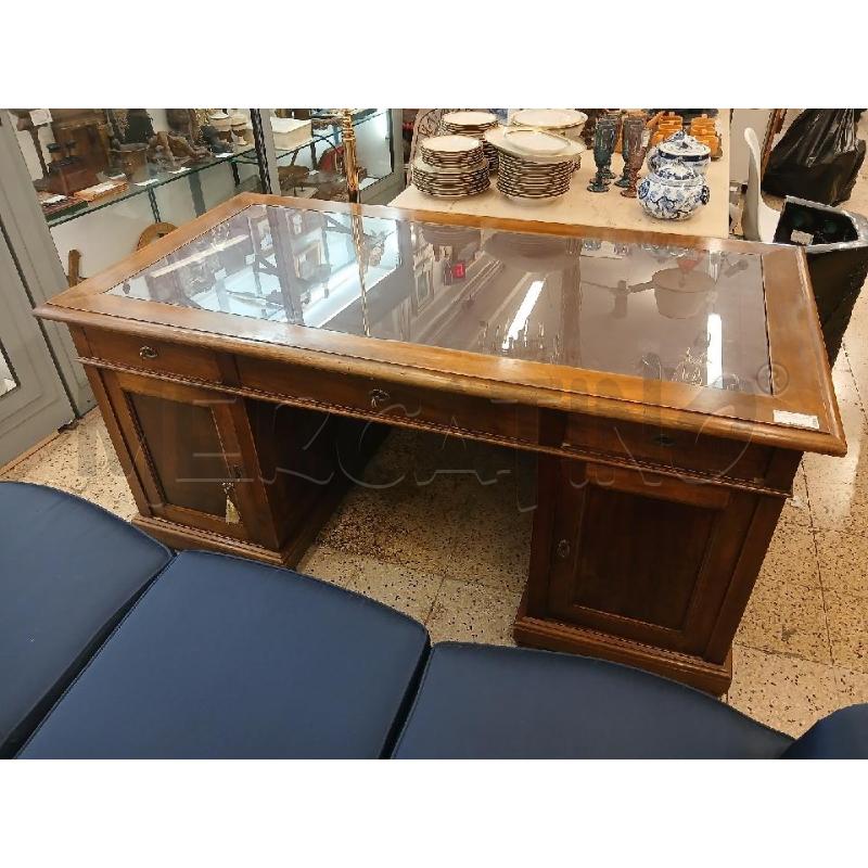 SCRIVANIA P/PELLE 3C + 2A | Mercatino dell'Usato Roma garbatella 1