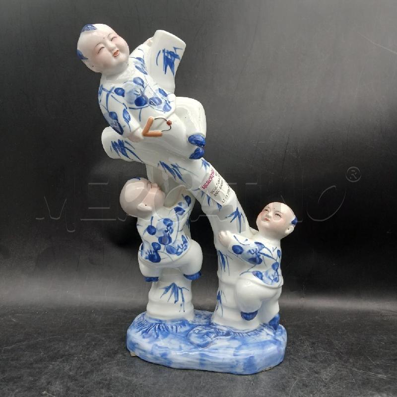 SCULTURA 3 BIMBI SU RAMO BAMBU' | Mercatino dell'Usato Roma garbatella 1