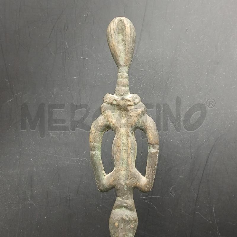 SCULTURA BRONZO FIGURA SOTTILE B MARMO | Mercatino dell'Usato Roma garbatella 3