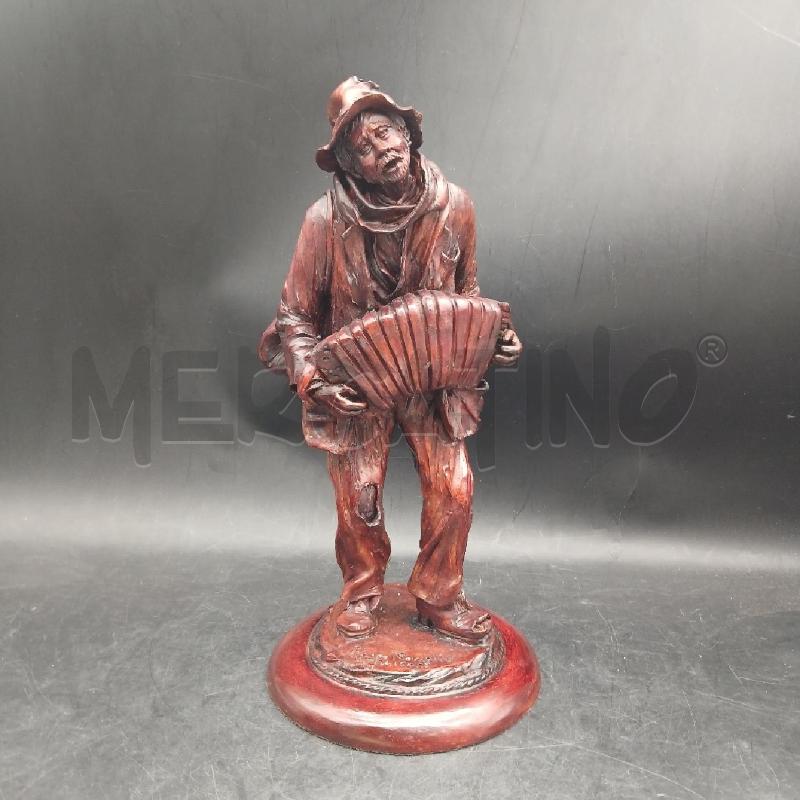 SCULTURA CALTAGIRONE FISARMONICISTA | Mercatino dell'Usato Roma garbatella 1