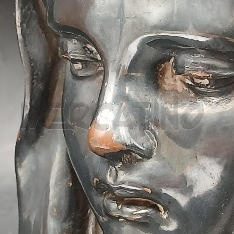SCULTURA CERAM CROMO VOLTO DONNA VELO  | Mercatino dell'Usato Roma garbatella 3