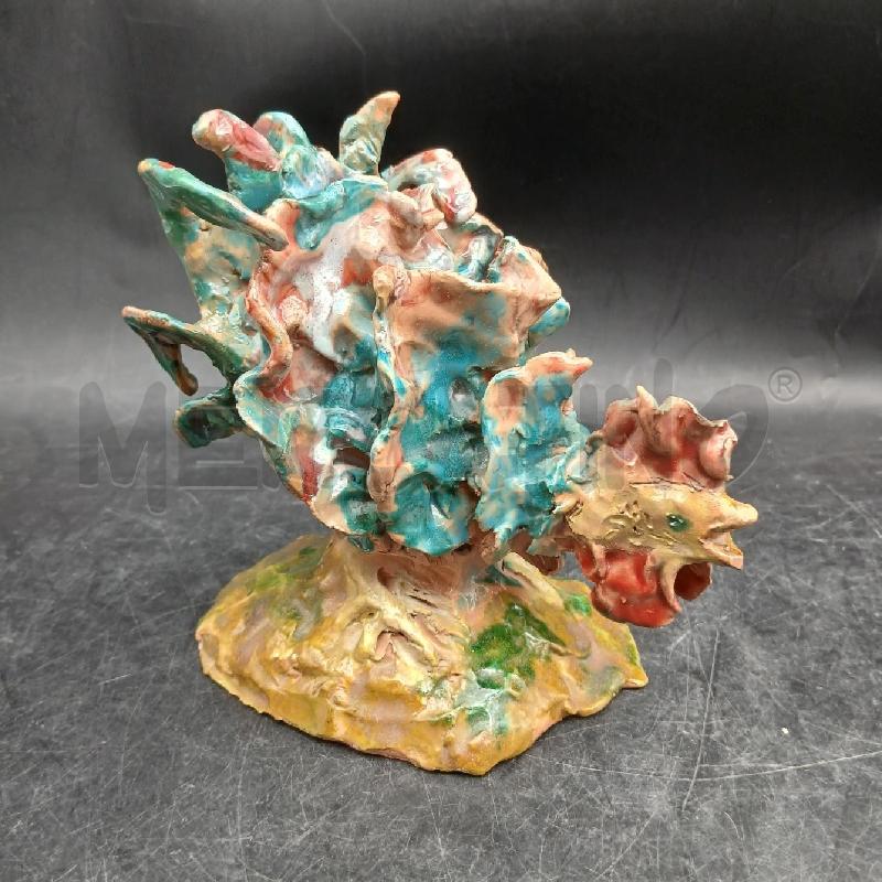 SCULTURA PICCOLA GALLO TERRACOTTA | Mercatino dell'Usato Roma garbatella 1