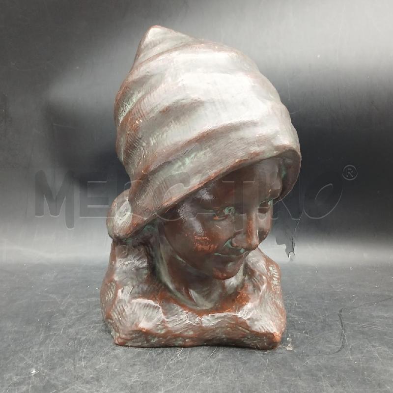 SCULTURA TERRACOTTA VOLTO DI RAGAZZO | Mercatino dell'Usato Roma garbatella 1
