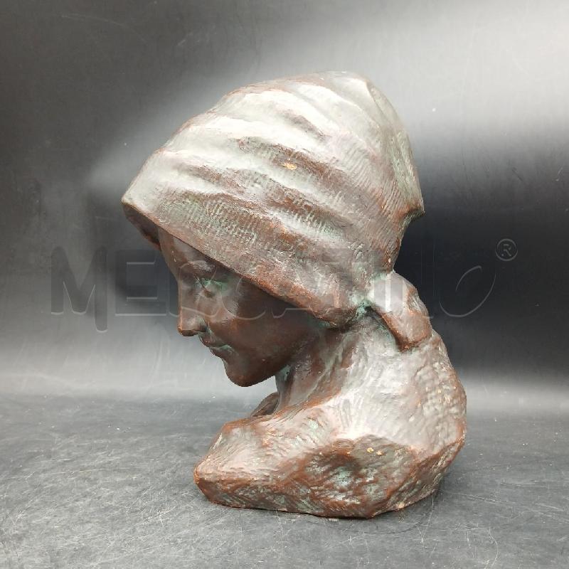 SCULTURA TERRACOTTA VOLTO DI RAGAZZO | Mercatino dell'Usato Roma garbatella 3