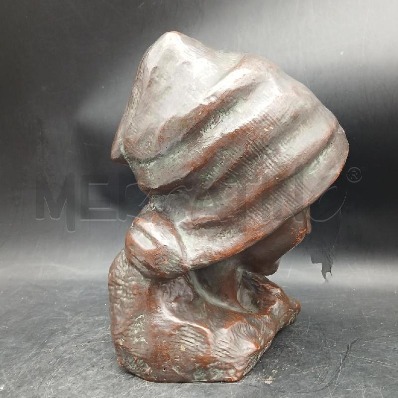 SCULTURA TERRACOTTA VOLTO DI RAGAZZO | Mercatino dell'Usato Roma garbatella 4