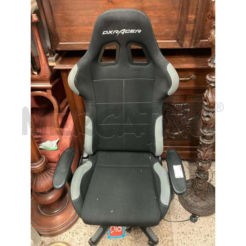 SEDIA GAMING NERA GRIGIA | Mercatino dell'Usato Roma garbatella 1