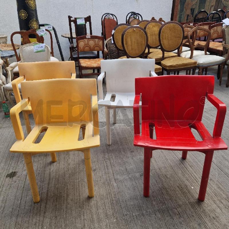 SEDIE PZ. 4 KARTELL COLORATE | Mercatino dell'Usato Roma garbatella 1