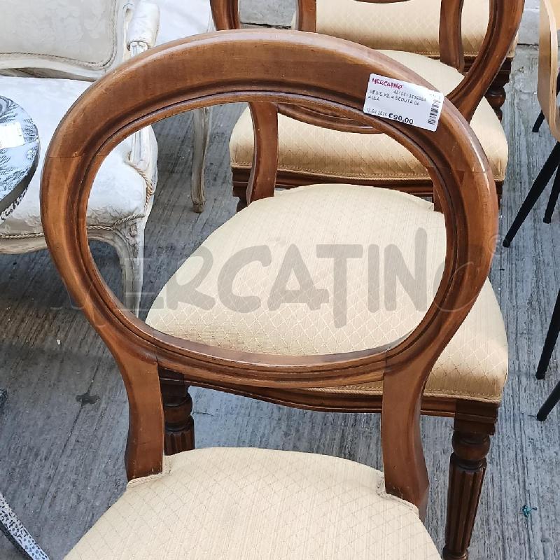 SEDIE PZ. 4 SEDUTA GIALLA  | Mercatino dell'Usato Roma garbatella 3