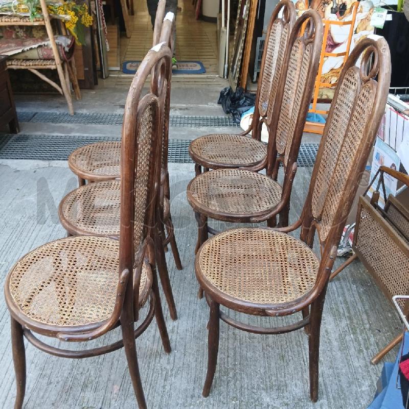 SEDIE PZ. 6 PAGLIA VIENNA SCHIENALE ALTO | Mercatino dell'Usato Roma garbatella 4