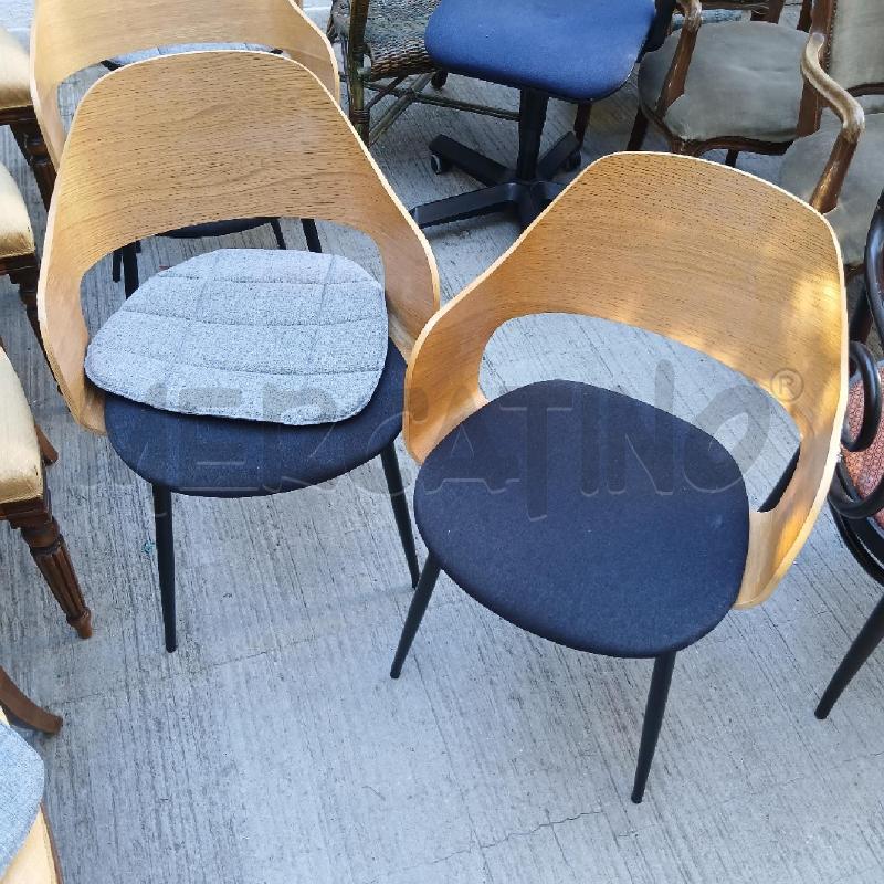 SEDIE ROVERE SEDUTA NERA PZ.4  | Mercatino dell'Usato Roma garbatella 1