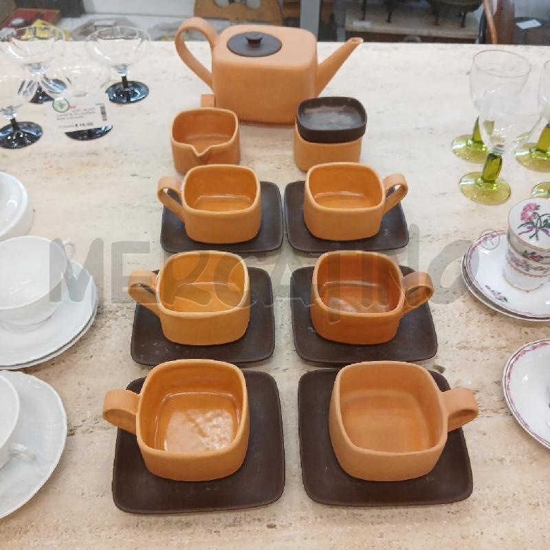 SET DA TE ERNESTINE ARANCIONE MARRONE | Mercatino dell'Usato Roma garbatella 1