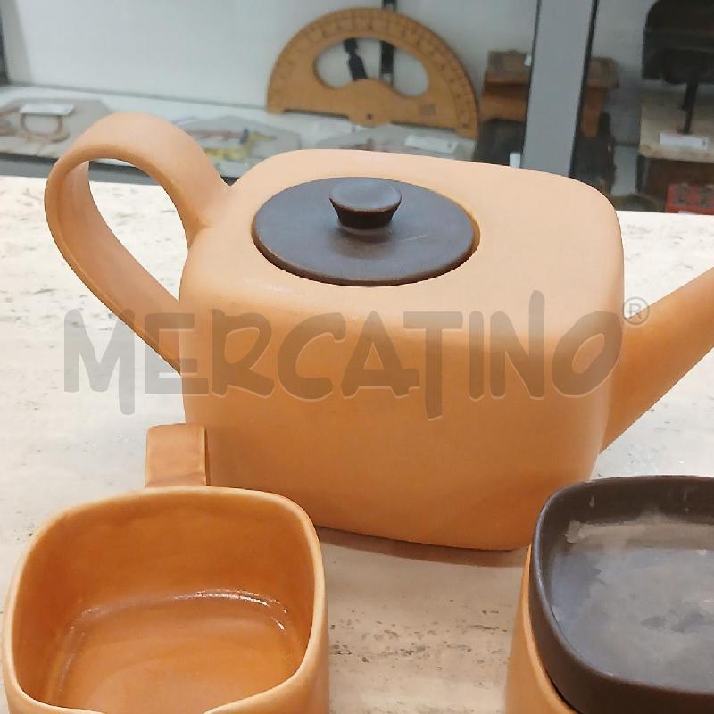 SET DA TE ERNESTINE ARANCIONE MARRONE | Mercatino dell'Usato Roma garbatella 4
