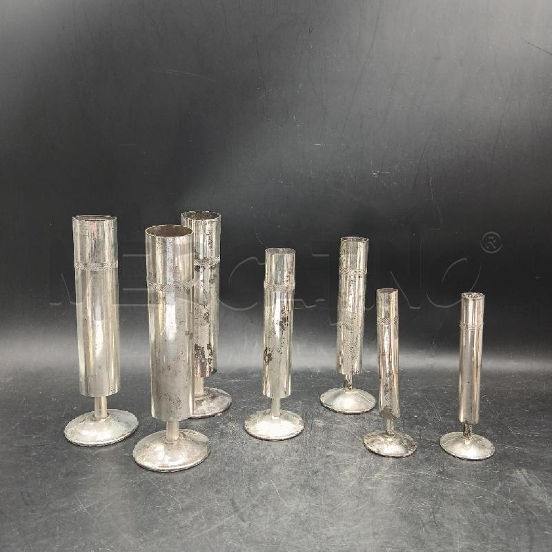 SET VASI MONOFIORE SILVER | Mercatino dell'Usato Roma garbatella 1
