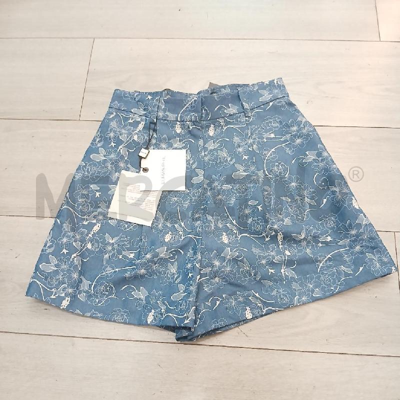 SHORTS D ELMAS PHIL BLU FIORI BIANCO  | Mercatino dell'Usato Roma garbatella 1