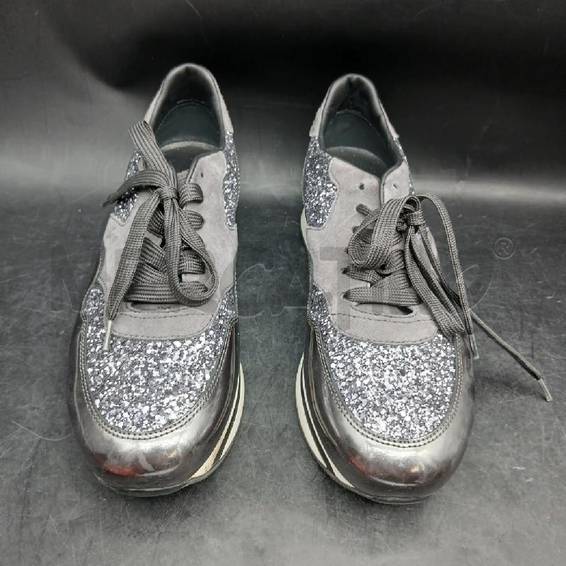 SNEAKERS DONNA HOGAN GRIGIO GLITTER  | Mercatino dell'Usato Roma garbatella 2