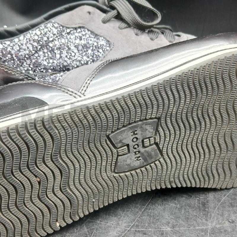 SNEAKERS DONNA HOGAN GRIGIO GLITTER  | Mercatino dell'Usato Roma garbatella 5