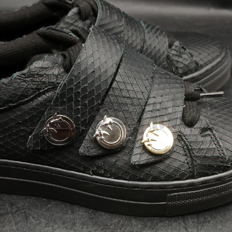 SNEAKERS DONNA PINKO NERO SQUAMATE 3 BOTTONI | Mercatino dell'Usato Roma garbatella 4