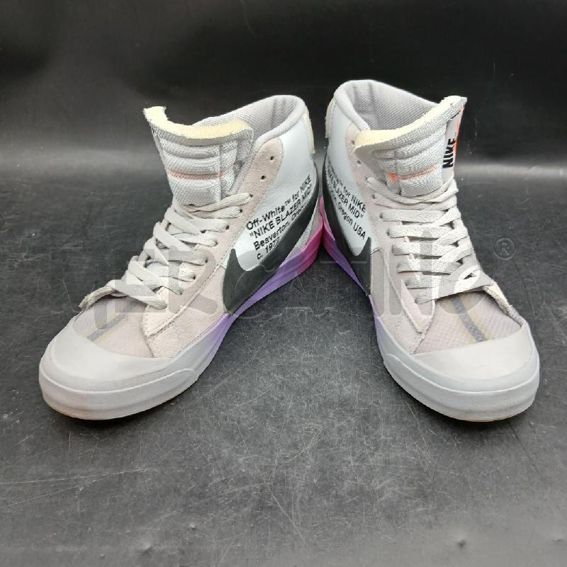 SNEAKERS D NIKE BLAZER MID OFF GRIGIO E VIOLA | Mercatino dell'Usato Roma garbatella 1