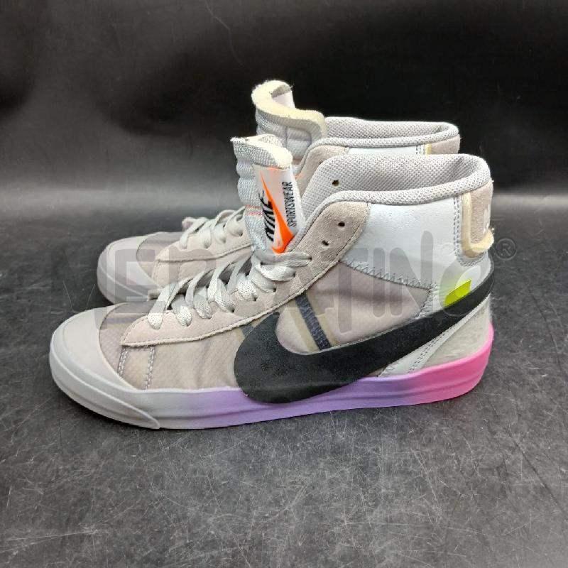 SNEAKERS D NIKE BLAZER MID OFF GRIGIO E VIOLA | Mercatino dell'Usato Roma garbatella 3