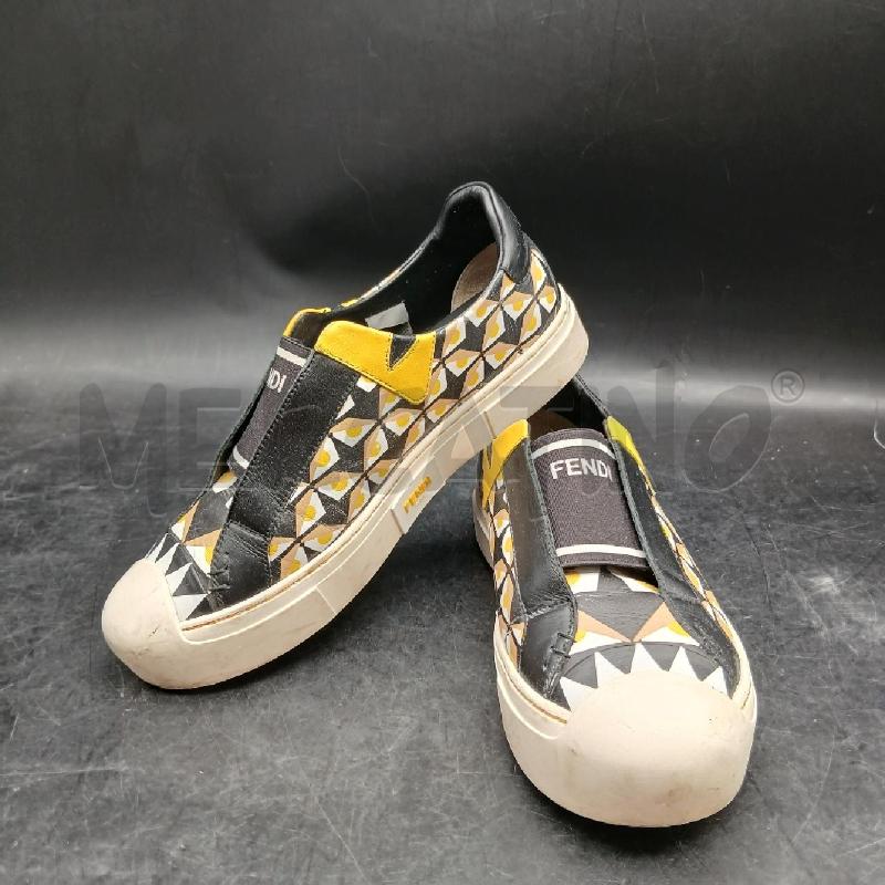 SNEAKERS D SLIP ON FENDI GIALLO NERO  | Mercatino dell'Usato Roma garbatella 1