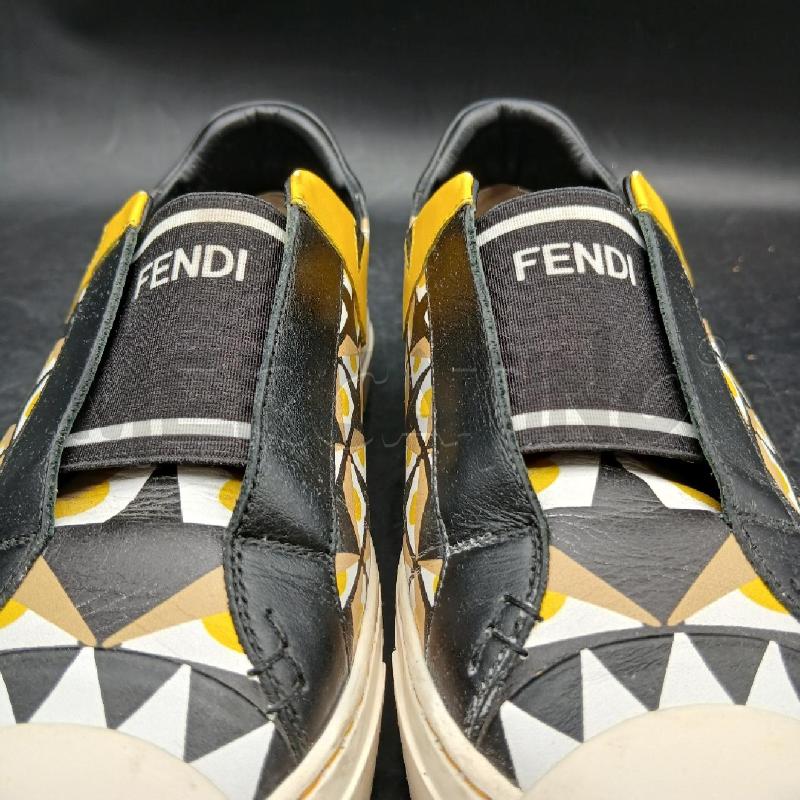 SNEAKERS D SLIP ON FENDI GIALLO NERO  | Mercatino dell'Usato Roma garbatella 3
