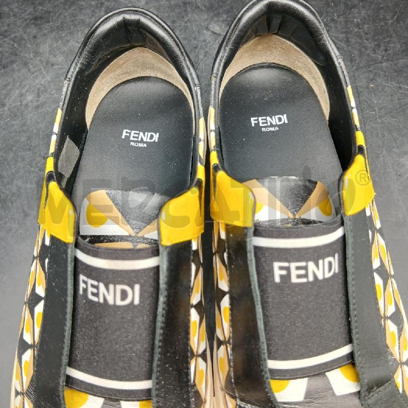 SNEAKERS D SLIP ON FENDI GIALLO NERO  | Mercatino dell'Usato Roma garbatella 4