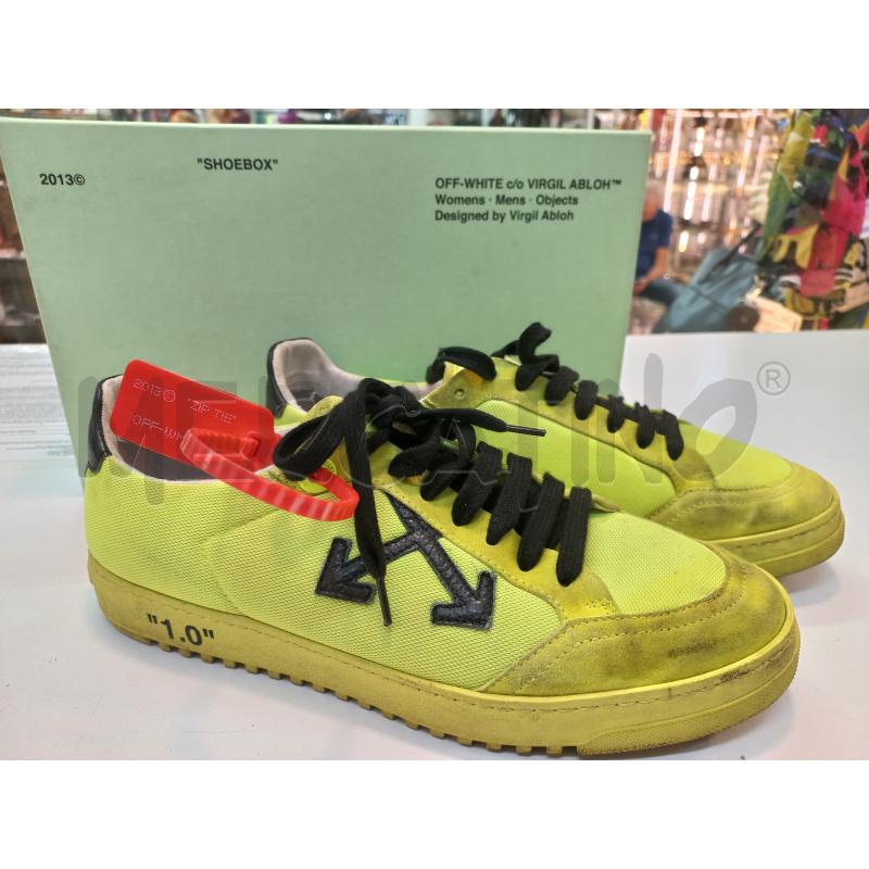 off white scarpe gialle fluo