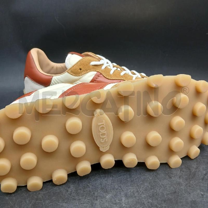 SNEAKERS UOMO TODS BIANCO MARRONE  | Mercatino dell'Usato Roma garbatella 5