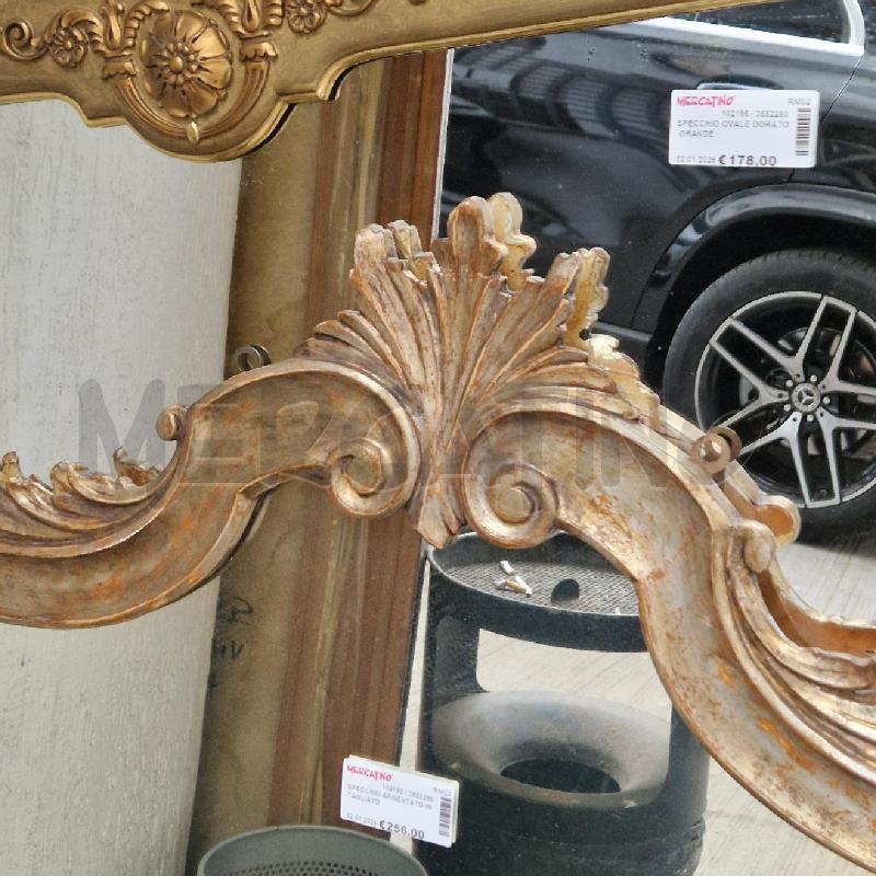 SPECCHIO ARGENTATO INTAGLIATO  | Mercatino dell'Usato Roma garbatella 2