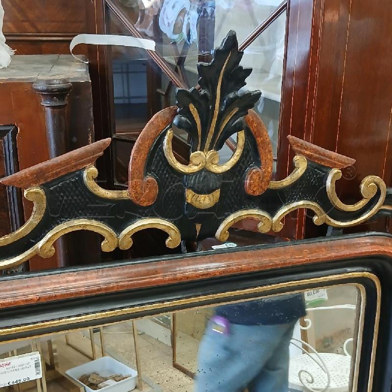 SPECCHIO C/NERO DORATO  | Mercatino dell'Usato Roma garbatella 2
