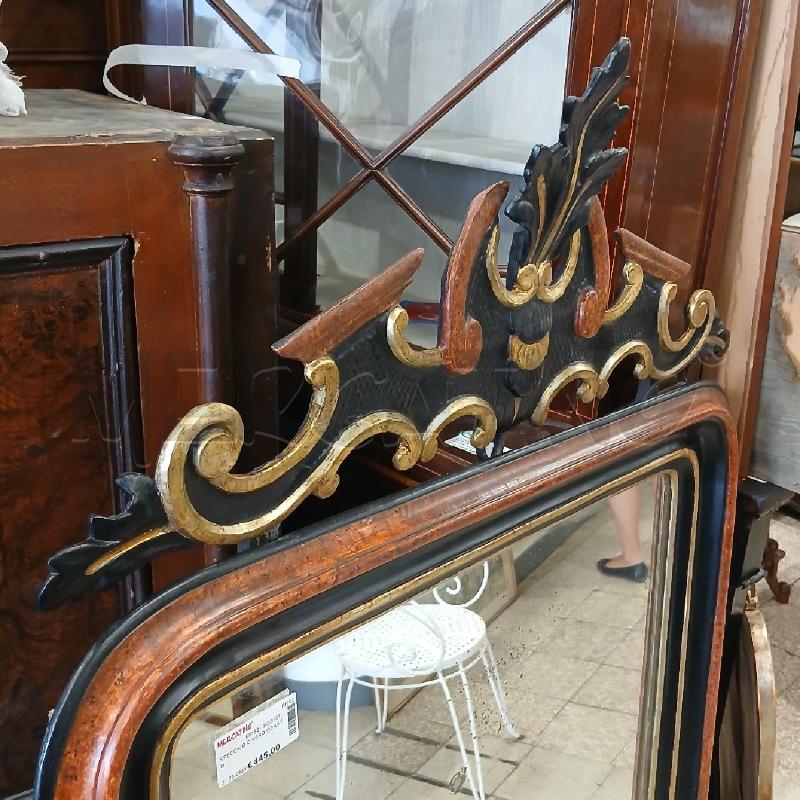 SPECCHIO C/NERO DORATO  | Mercatino dell'Usato Roma garbatella 3