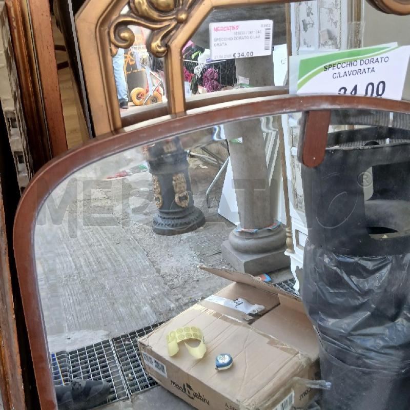 SPECCHIO CORINICE MARRONE  | Mercatino dell'Usato Roma garbatella 2