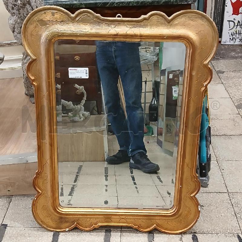 SPECCHIO CORNICE LEGNO MOLATO  | Mercatino dell'Usato Roma garbatella 1