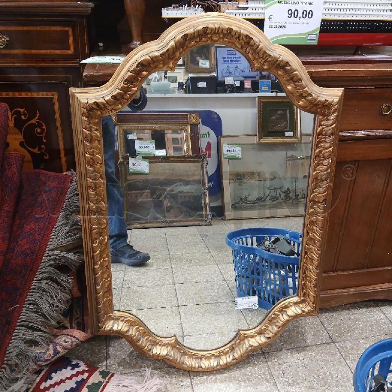 SPECCHIO DORATO CORNICE LAVORATA | Mercatino dell'Usato Roma garbatella 1