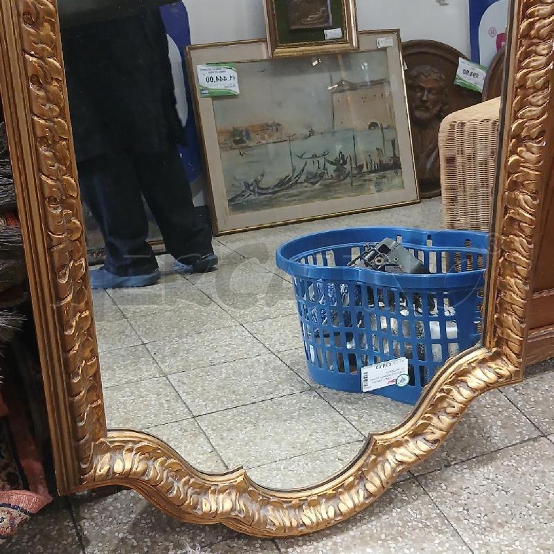 SPECCHIO DORATO CORNICE LAVORATA | Mercatino dell'Usato Roma garbatella 3